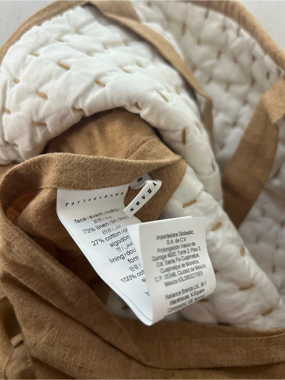 Pottery Barn Pick Stitch Quilted Standard Shams Harvest Gold Set of 2